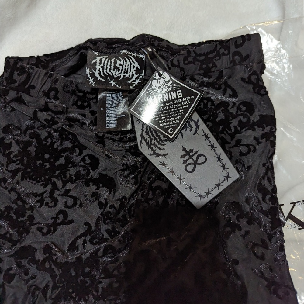 Killstar I’m Strange Leggings NWT S black